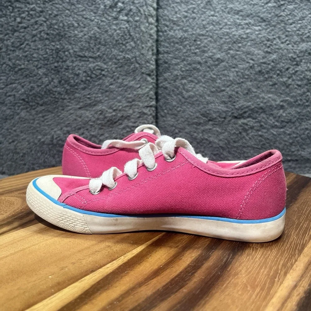 POLO RALPH LAUREN 991732 Inf's 13.5 Preppy‎ Pink Canvas Casual Shoes Laces